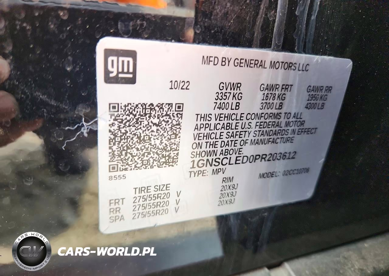 2023 Chevrolet Tahoe C1500 VIN:1GNSCLED0PR203612 - 12