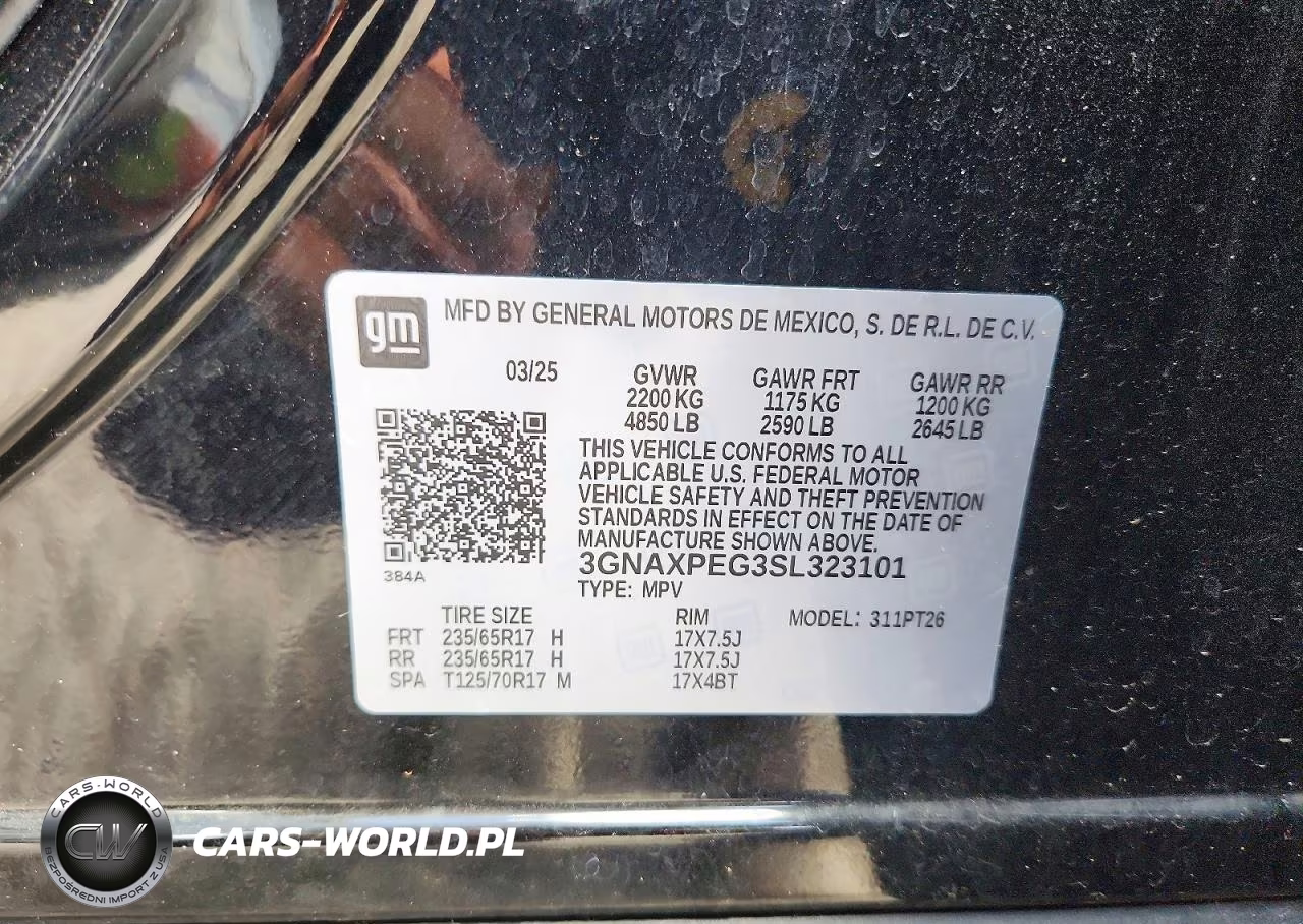 2025 Chevrolet Equinox Lt VIN:3GNAXPEG3SL323101 - 12