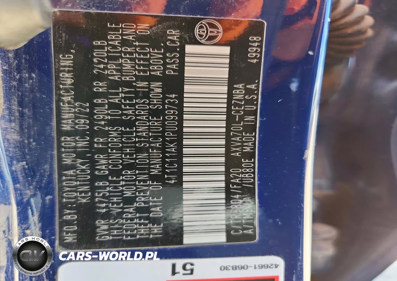 2023 Toyota Camry Le VIN:4T1C11AK1PU099734 - 12