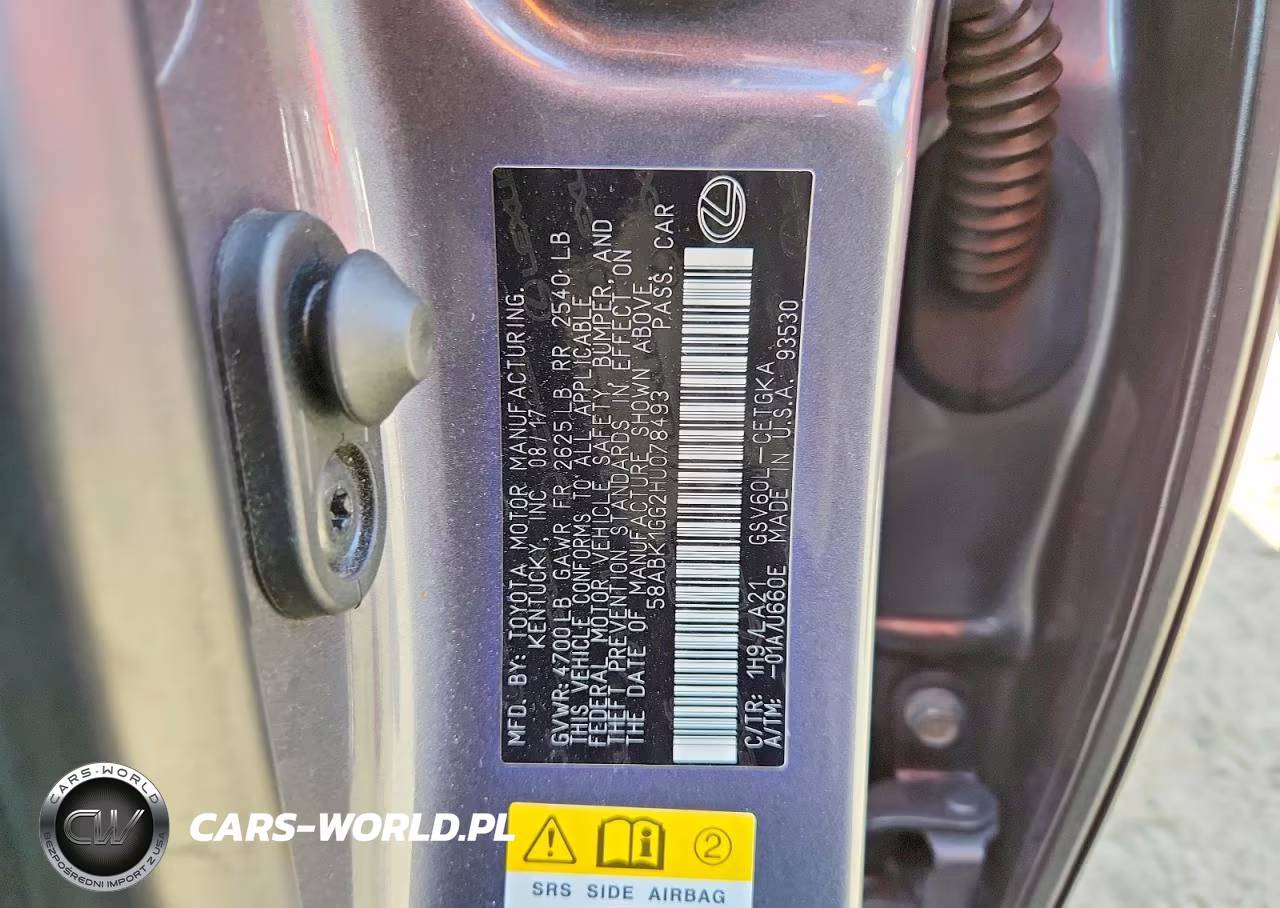 2017 Lexus Es 350 VIN:58ABK1GG2HU078493 - 12