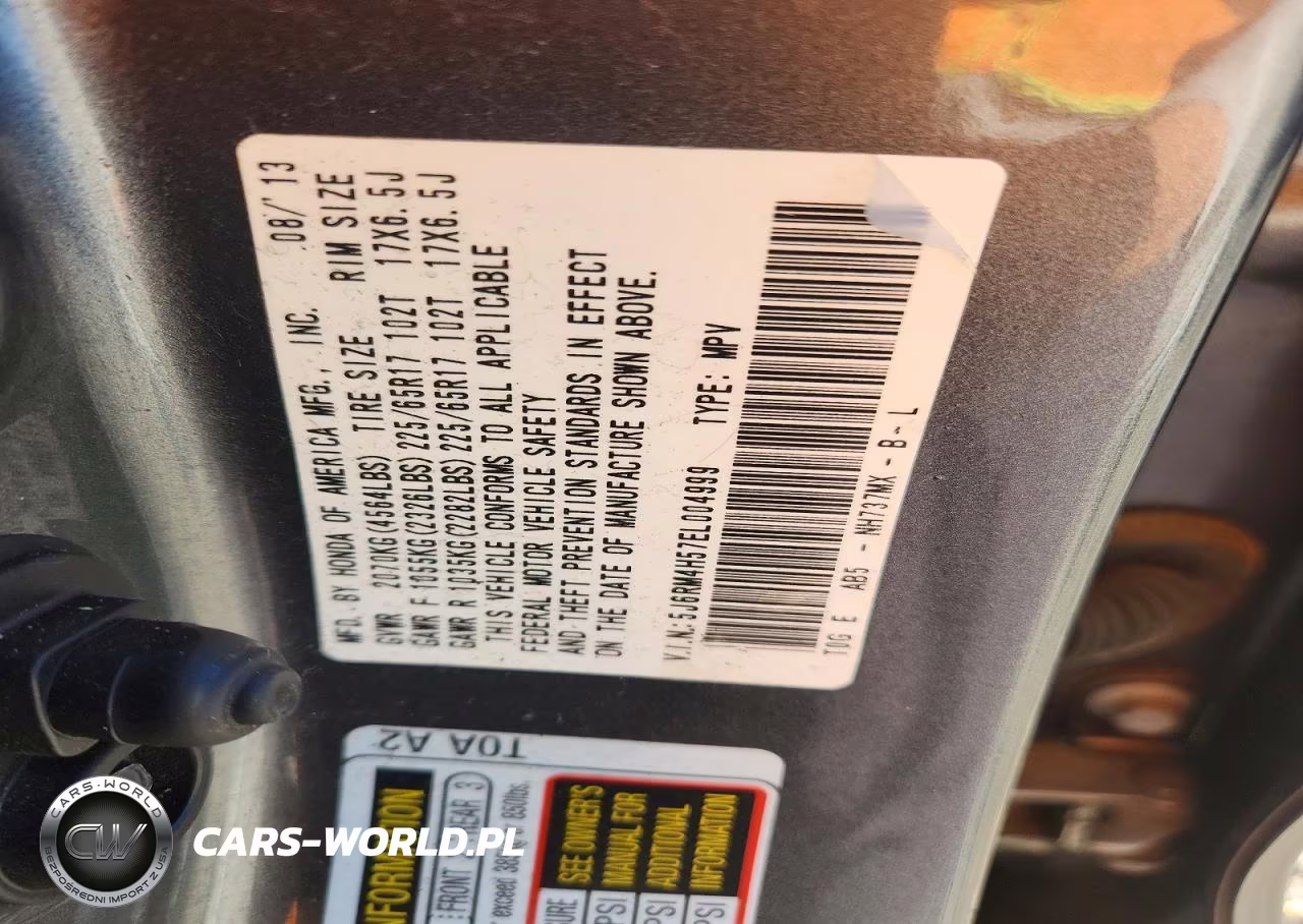 2014 Honda Cr-V Ex VIN:5J6RM4H57EL004999 - 14