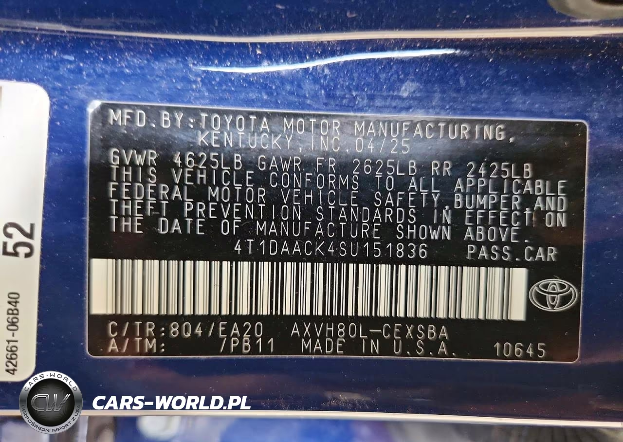 2025 Toyota Camry Se VIN:4T1DAACK4SU151836 - 13