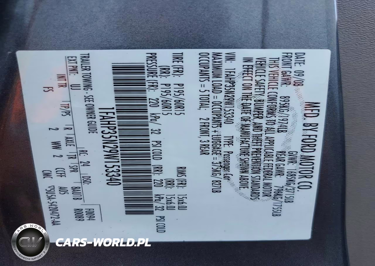 2009 Ford Focus Se VIN:1FAHP35N29W153340 - 12