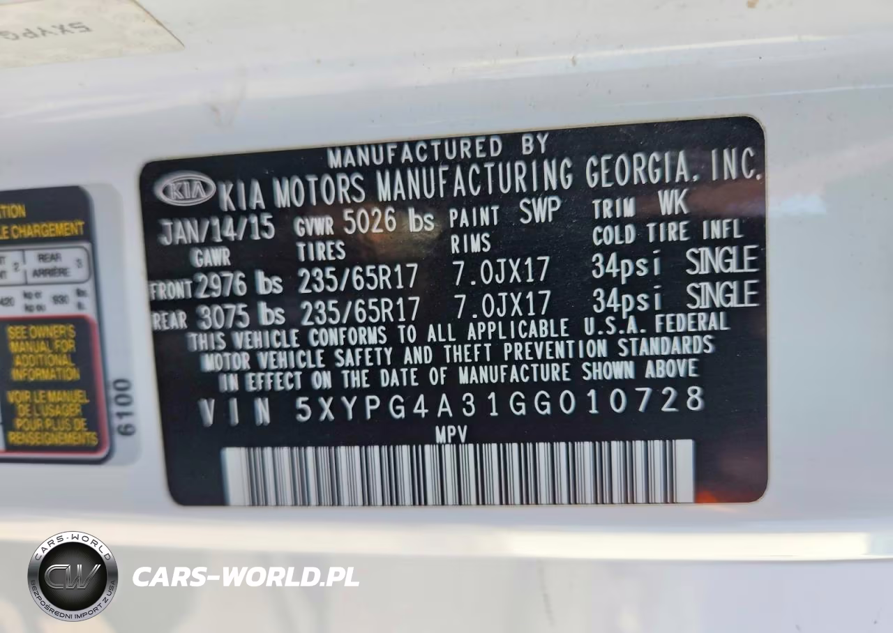 2016 Kia Sorento Lx VIN:5XYPG4A31GG010728 - 13