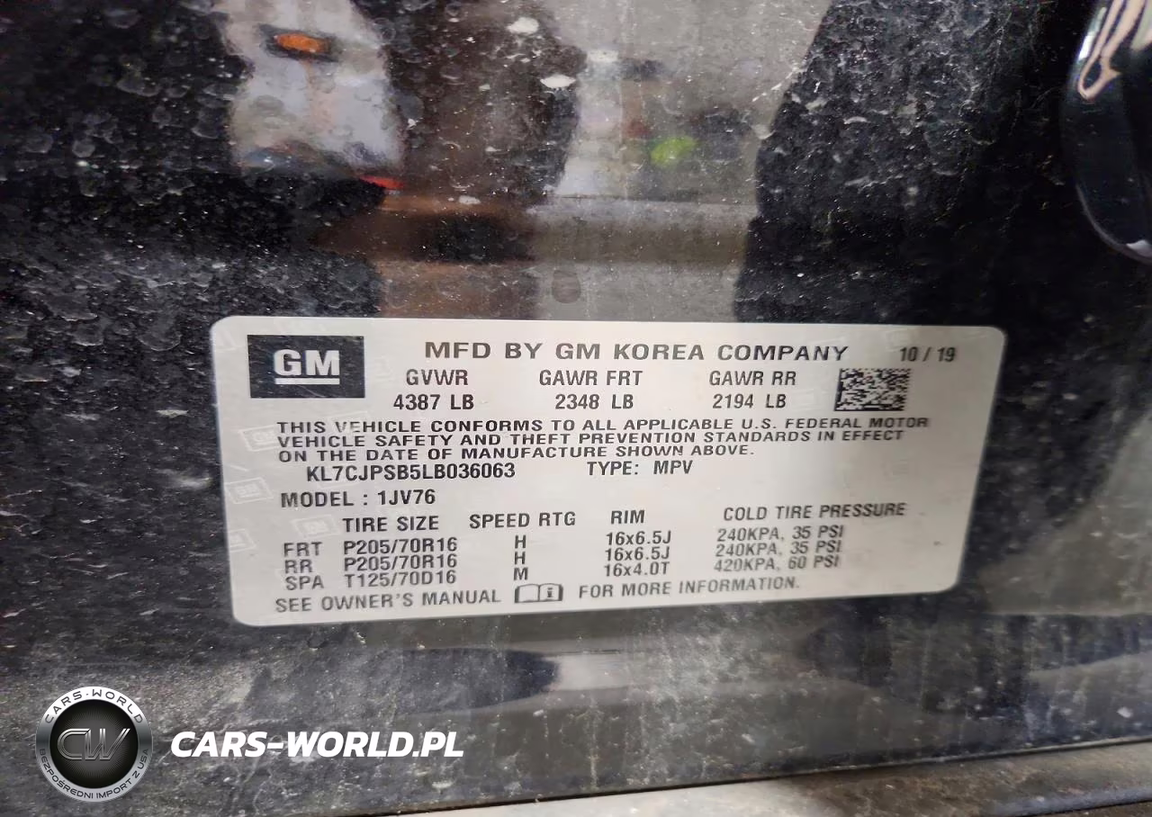 2020 Chevrolet Trax 1Lt VIN:KL7CJPSB5LB036063 - 12