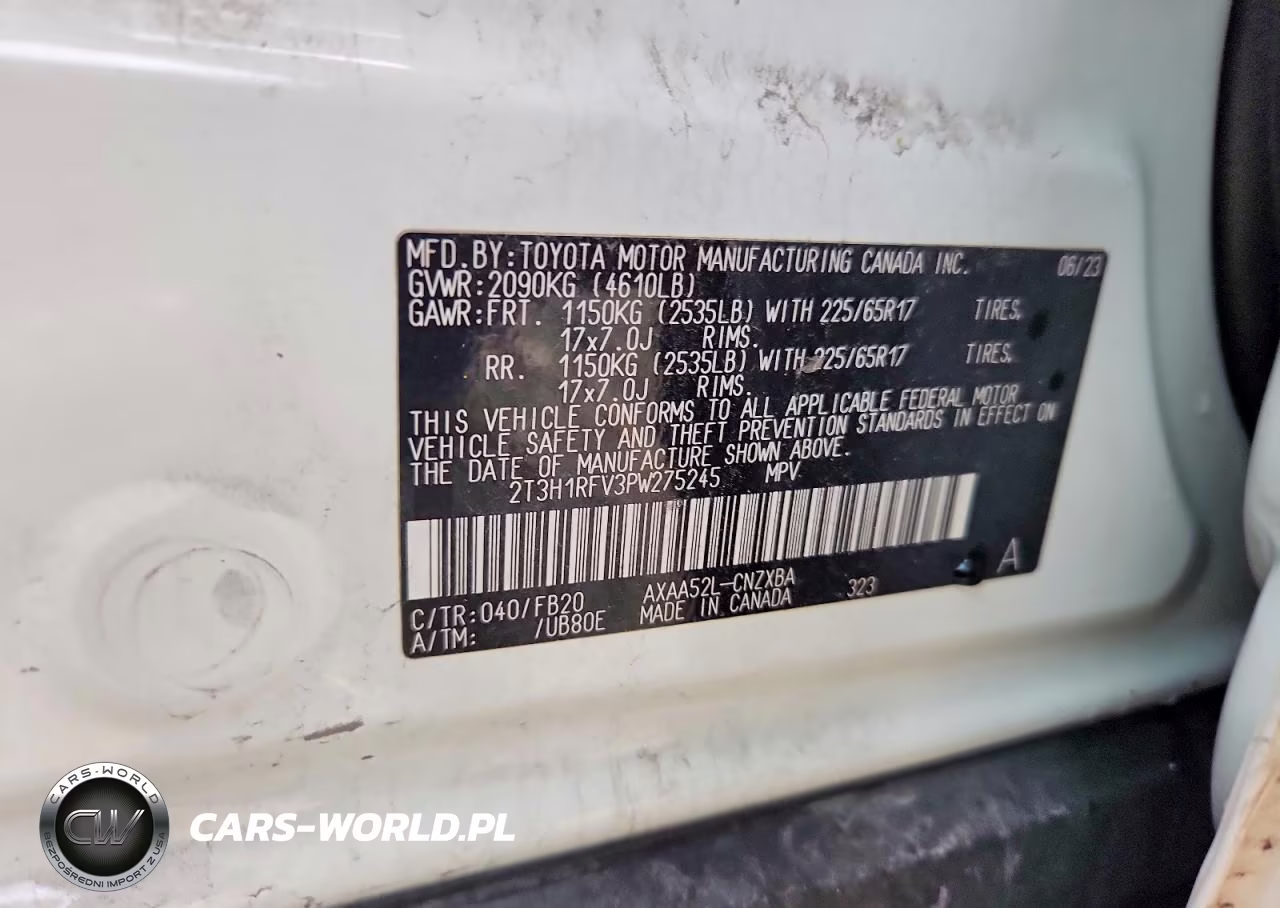 2023 Toyota Rav4 Le VIN:2T3H1RFV3PW275245 - 13