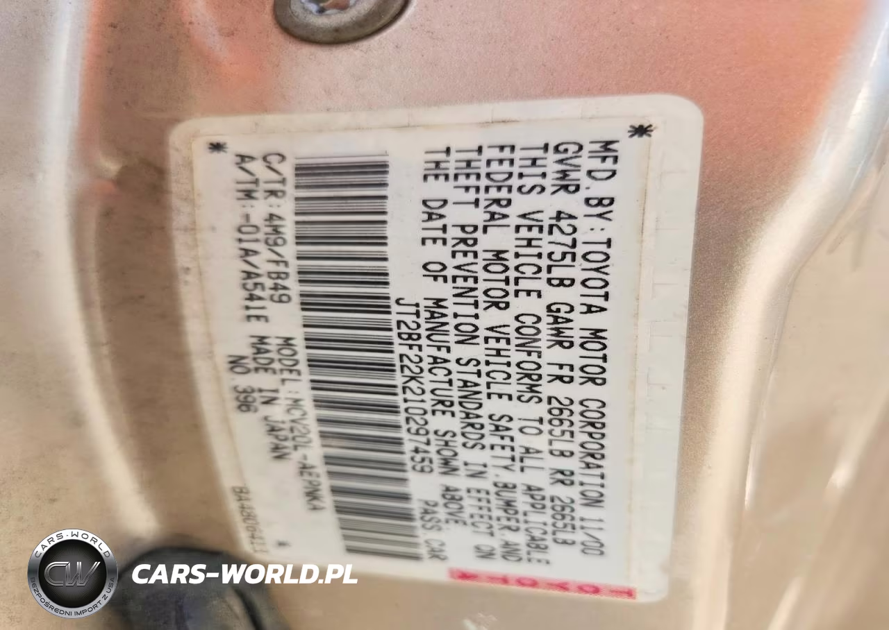 2001 Toyota Camry Ce VIN:JT2BF22K210297459 - 12
