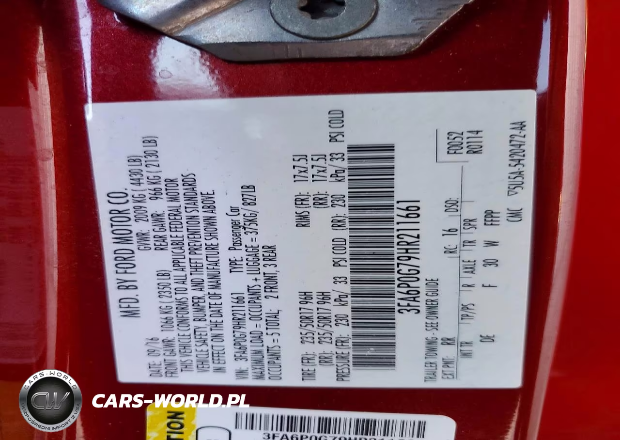 2017 Ford Fusion S VIN:3FA6P0G79HR211661 - 12
