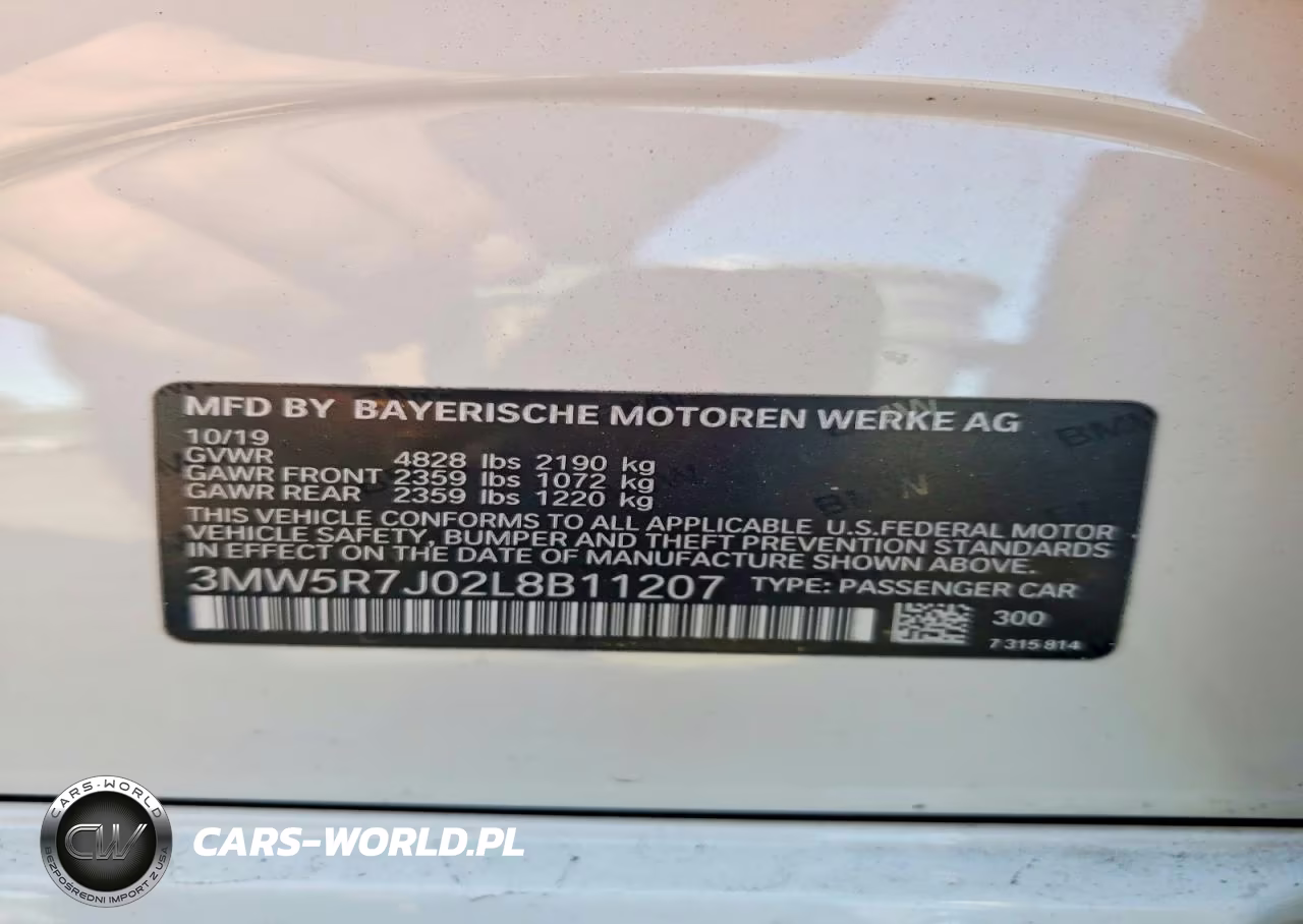 2020 BMW 330Xi VIN:3MW5R7J02L8B11207 - 12