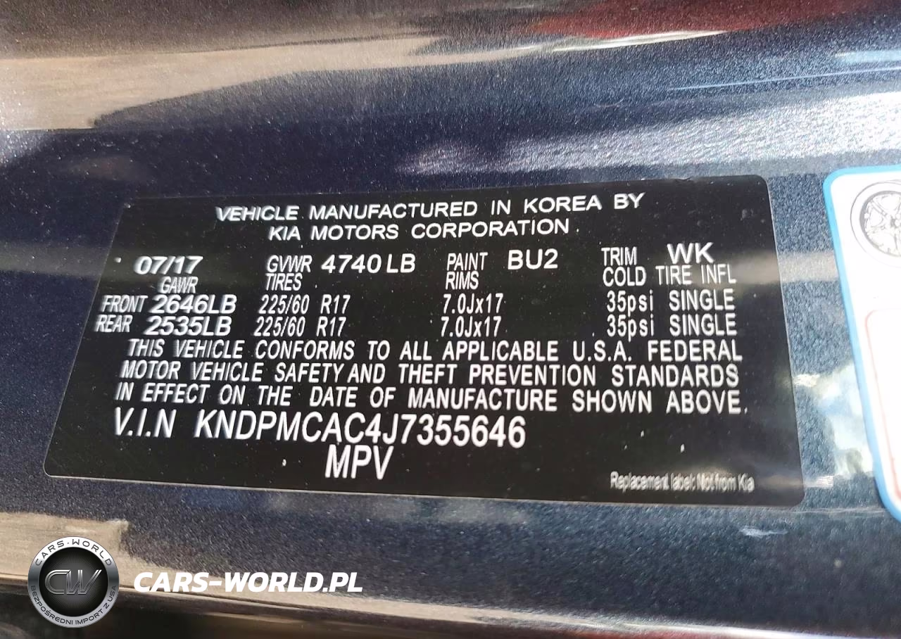 2018 Kia Sportage Lx VIN:KNDPMCAC4J7355646 - 13