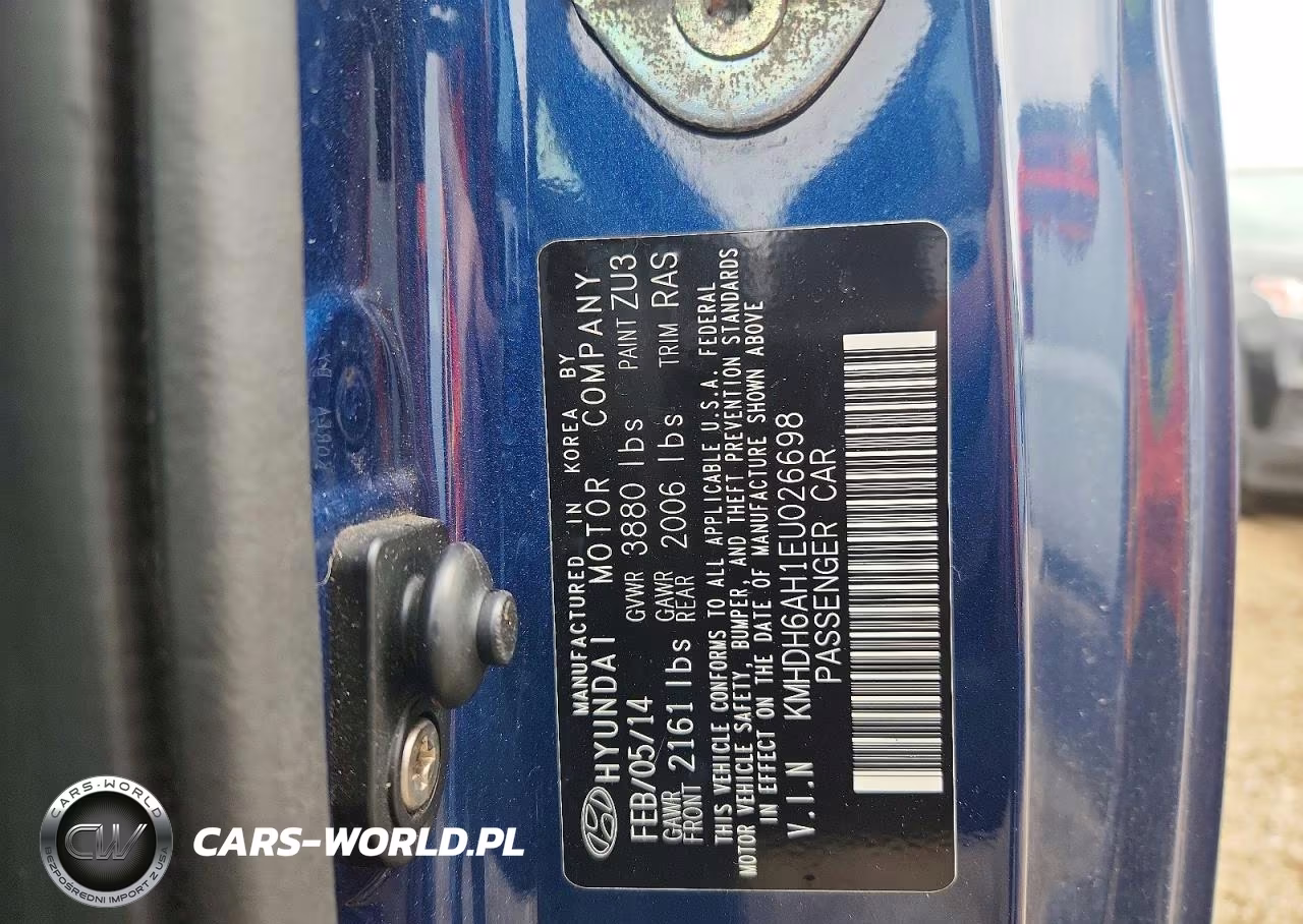 2014 Hyundai Elantra Coupe Base VIN:KMHDH6AH1EU026698 - 12