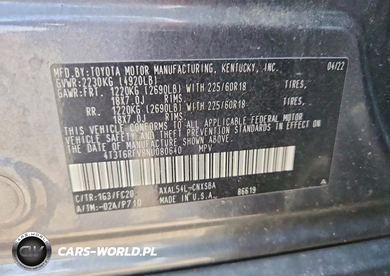 2022 Toyota Rav4 Se VIN:4T3T6RFV8NU080640 - 14