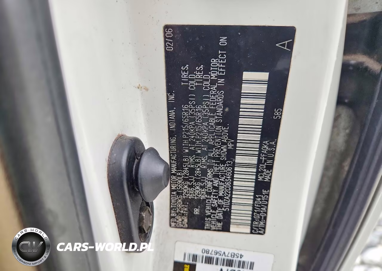 2006 Toyota Sienna Xle 7 Passenger VIN:5TDZA22C06S460613 - 13