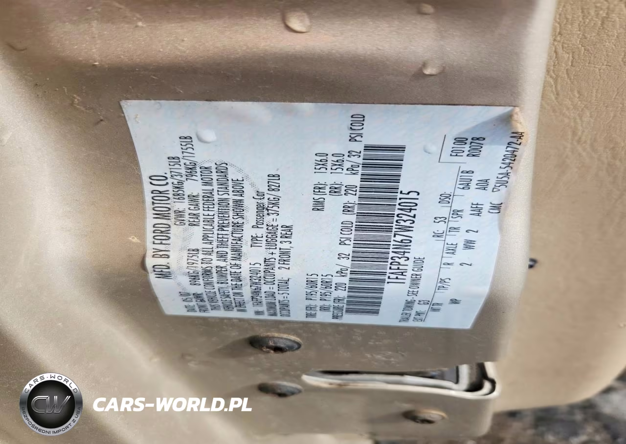 2007 Ford Focus Zx4 VIN:1FAFP34N67W324015 - 13