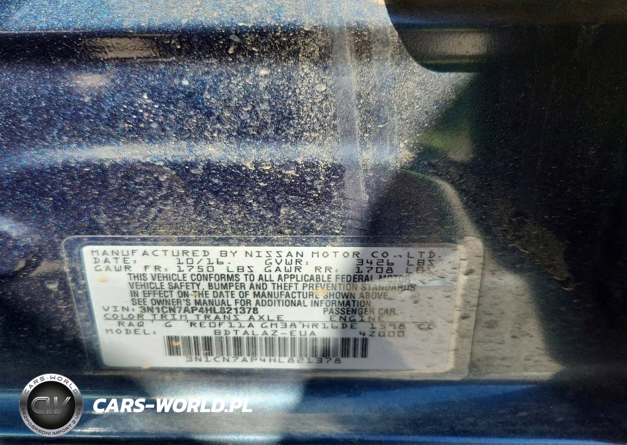 2017 Niss Versa VIN:3N1CN7AP4HL821378 - 13