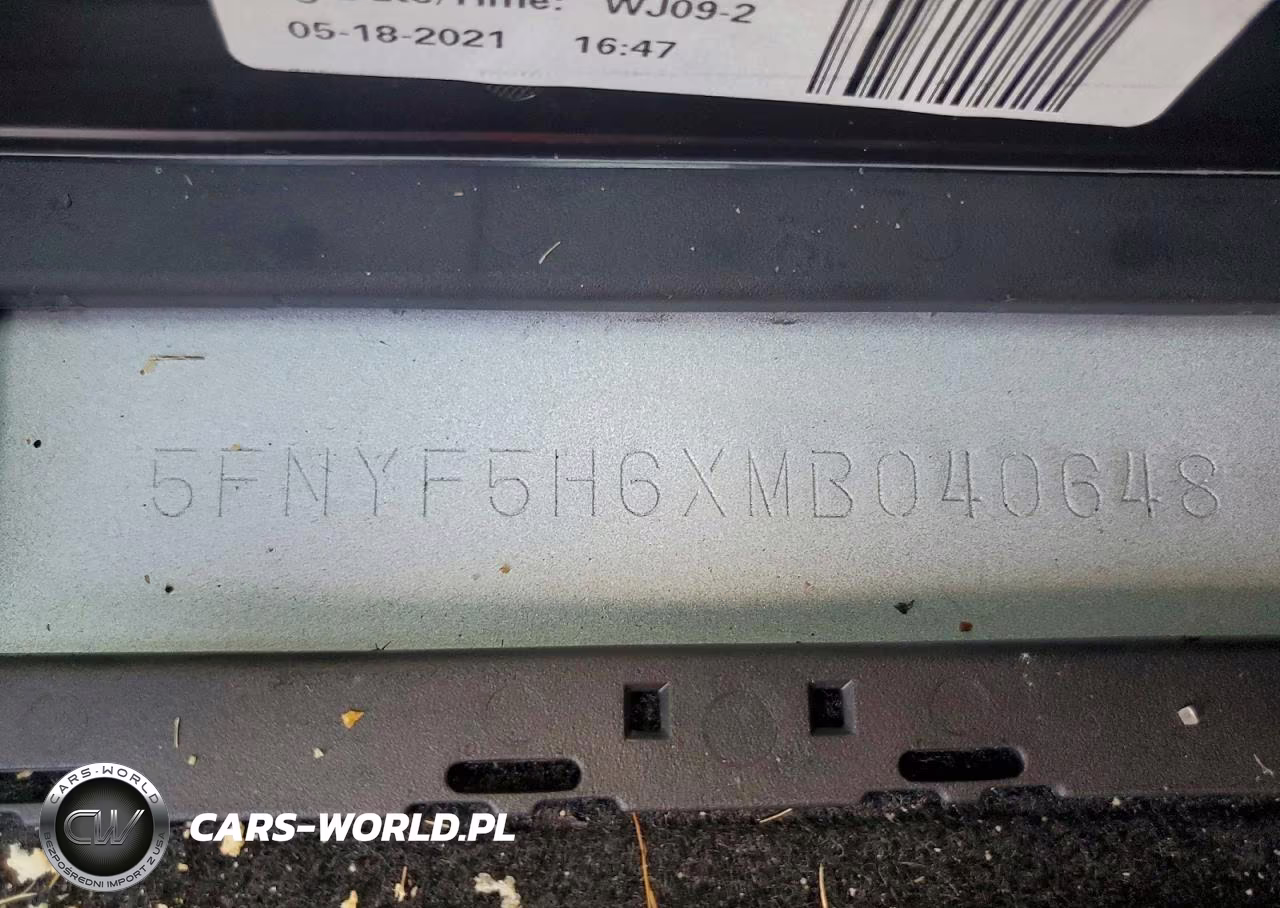 2021 Honda Pilot Touring VIN:5FNYF5H6XMB040648 - 13