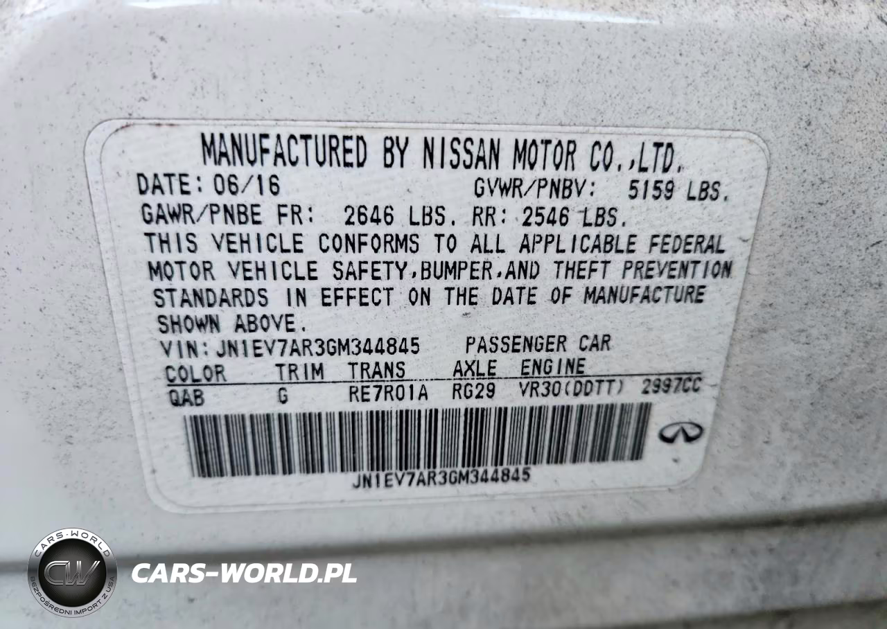 2016 Infiniti Q50 3.0T Premium VIN:JN1EV7AR3GM344845 - 13