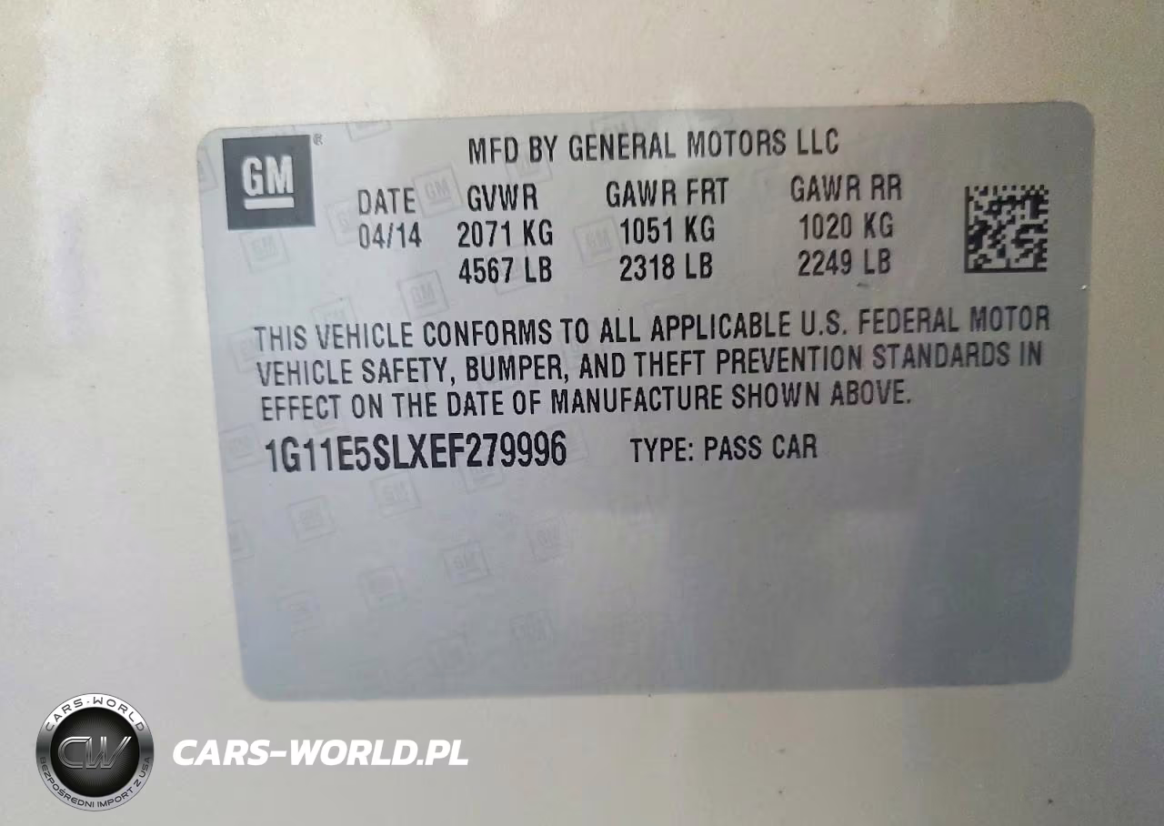 2014 Chevrolet Malibu 2Lt VIN:1G11E5SLXEF279996 - 13