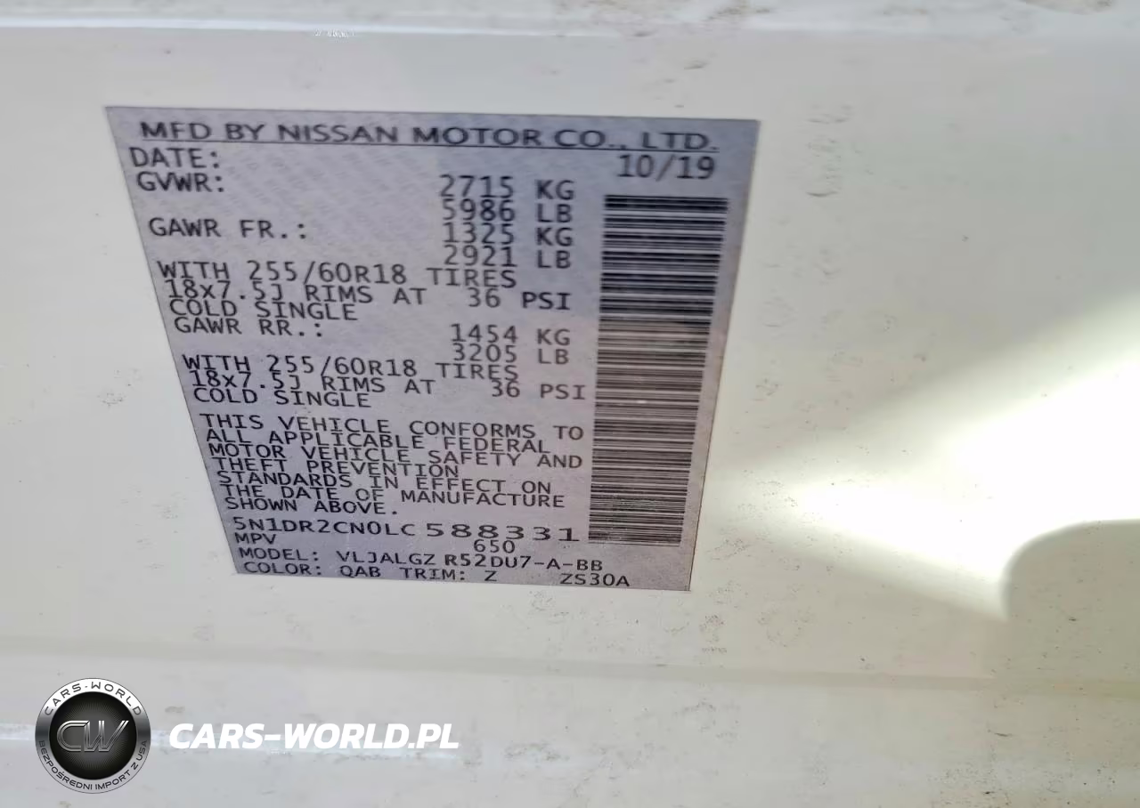 2020 Nissan Pathfinder Sl VIN:5N1DR2CN0LC588331 - 13