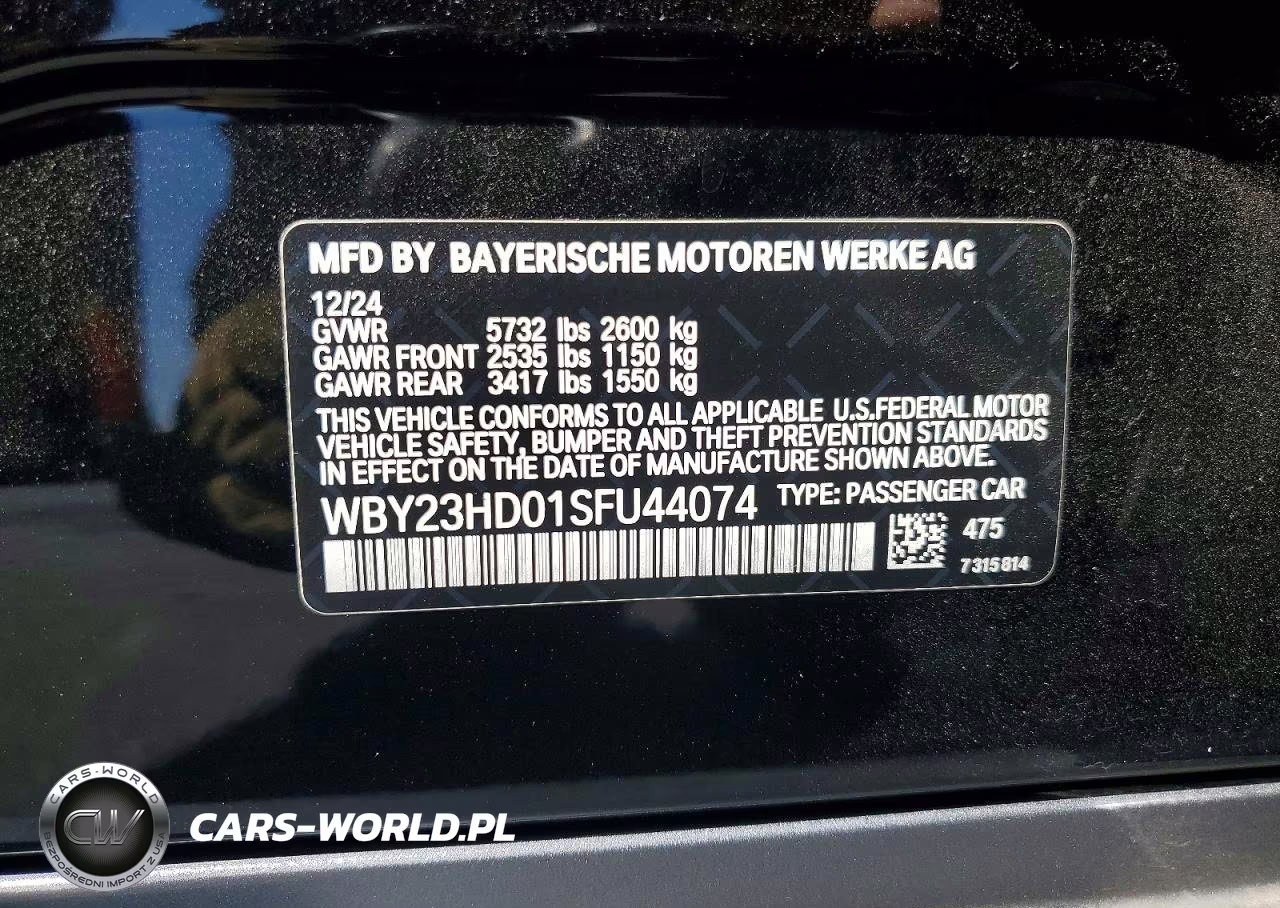 2025 BMW I4 Edrive 40 VIN:WBY23HD01SFU44074 - 13