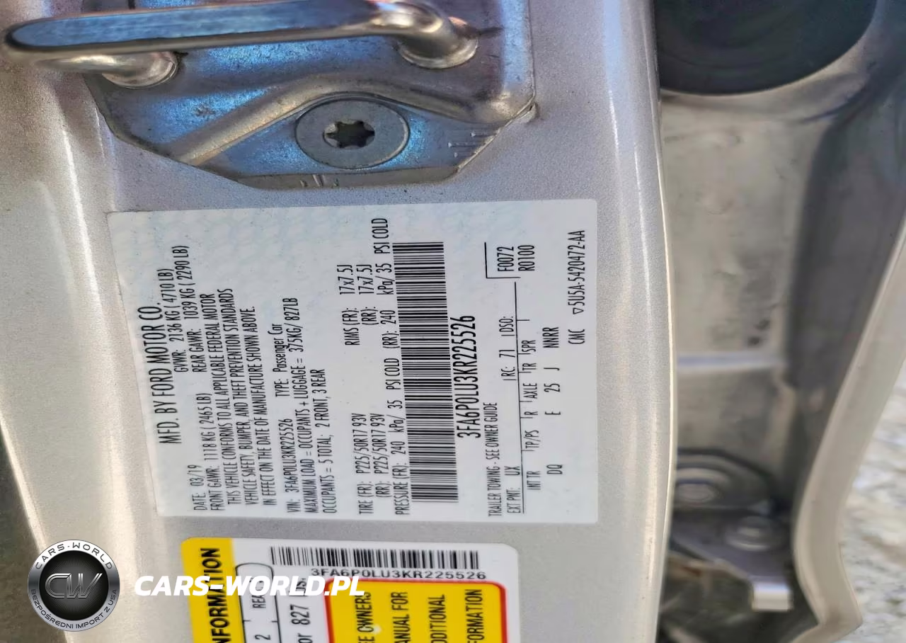 2019 Ford Fusion Se VIN:3FA6P0LU3KR225526 - 12