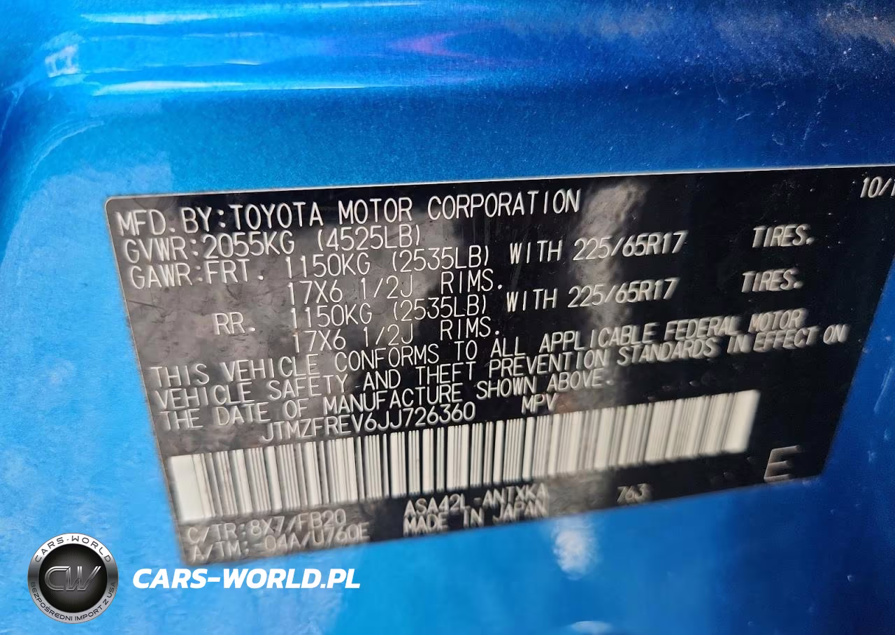 2018 Toyota Rav4 Le VIN:JTMZFREV6JJ726360 - 13