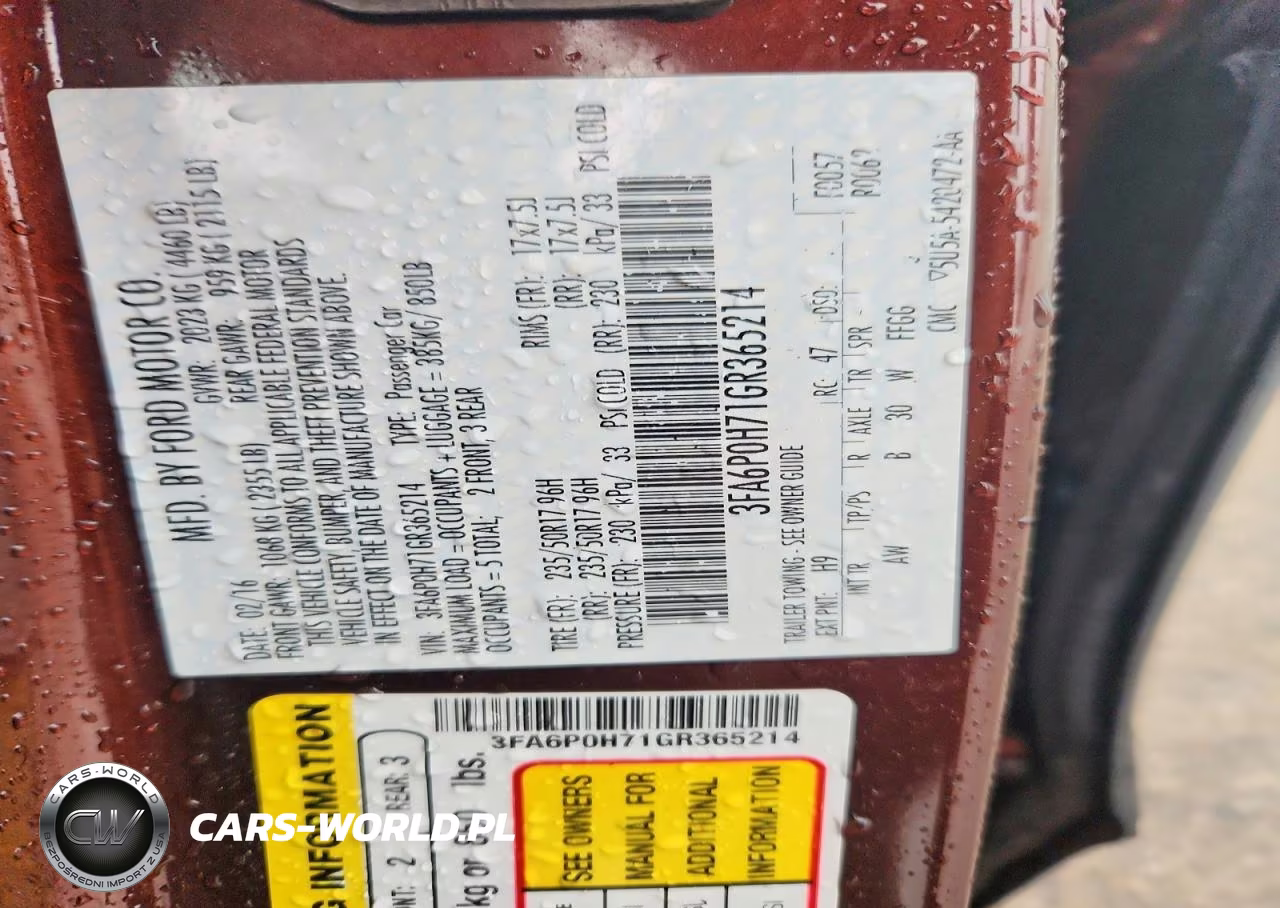 2016 Ford Fusion Se VIN:3FA6P0H71GR365214 - 12