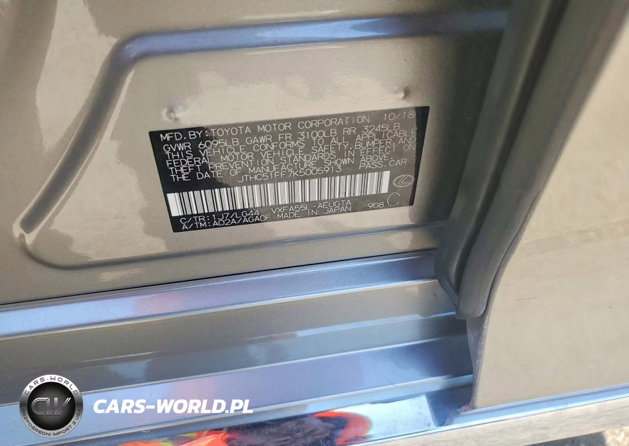 2019 Lexus Ls 500 Base VIN:JTHC51FF7K5005913 - 12