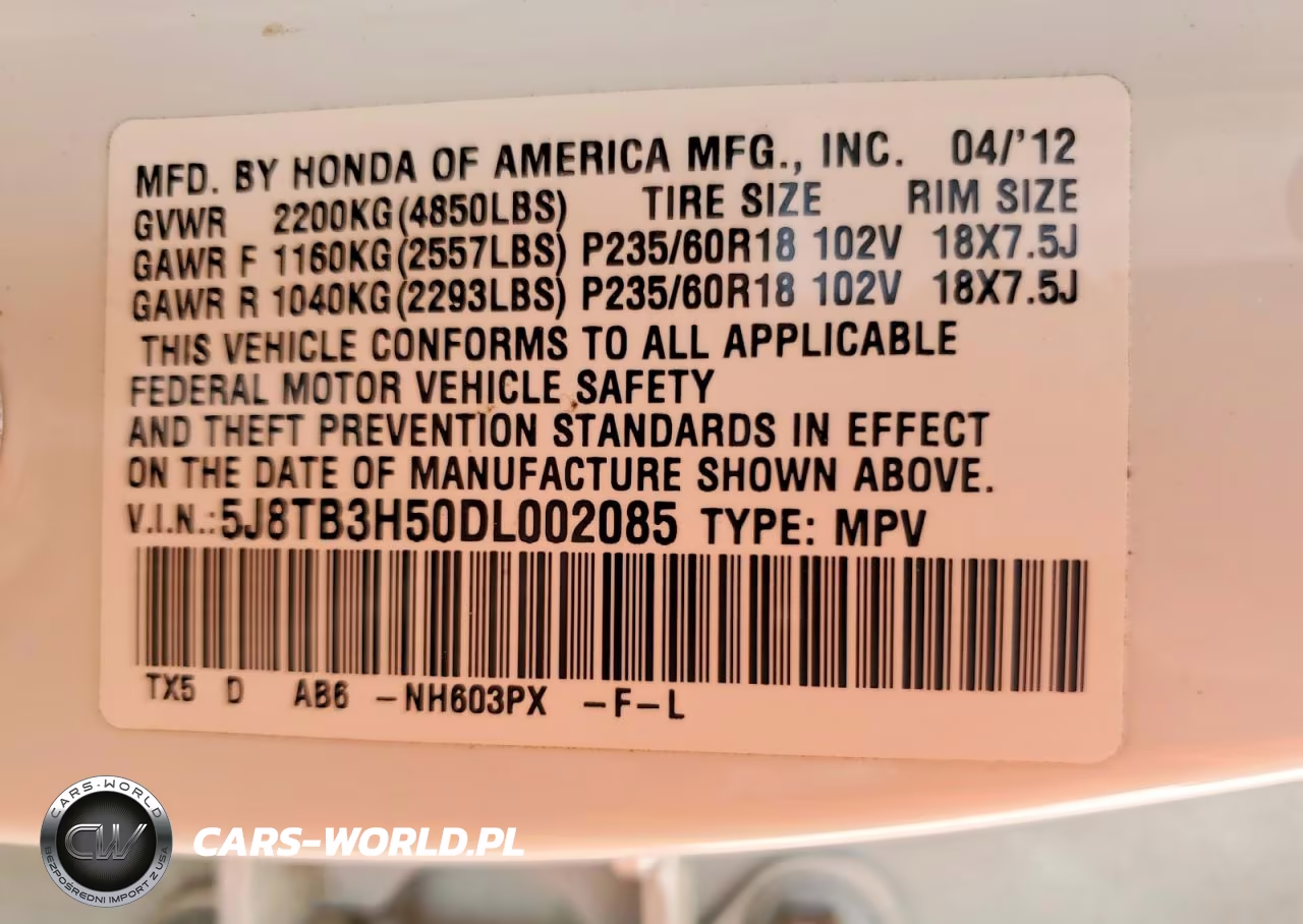 2013 Acura Rdx Technology VIN:5J8TB3H50DL002085 - 13