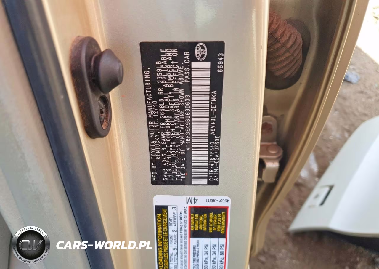 2011 Toyota Camry Le VIN:4T1BF3EK9BU690633 - 12