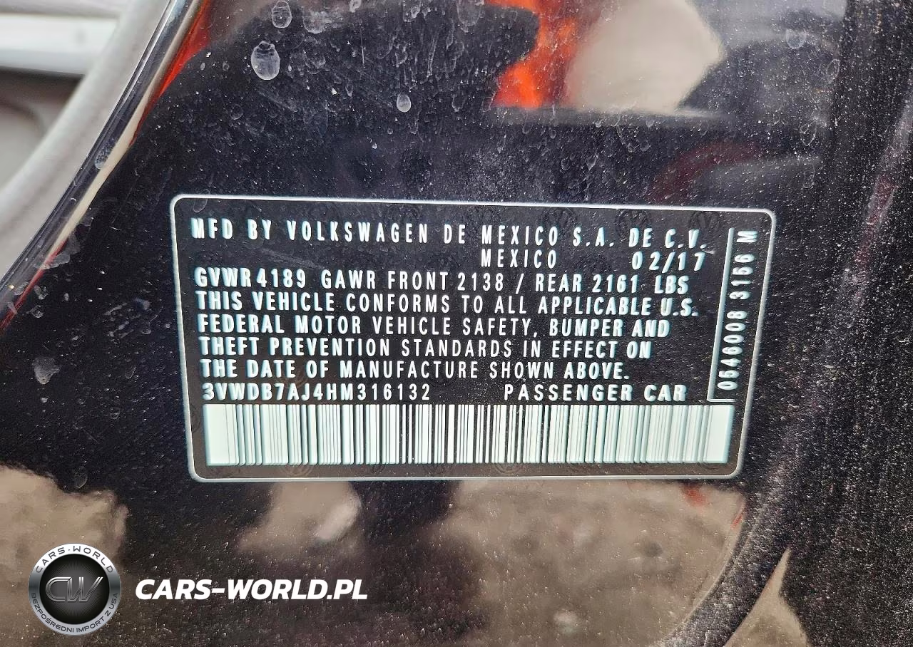 2017 Volkswagen Jetta Se VIN:3VWDB7AJ4HM316132 - 12