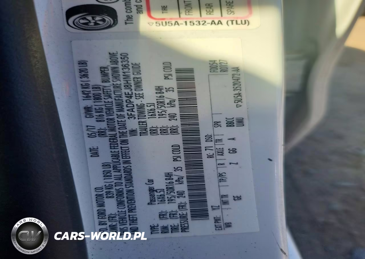 2017 Ford Fiesta Se VIN:3FADP4EJ8HM136350 - 12