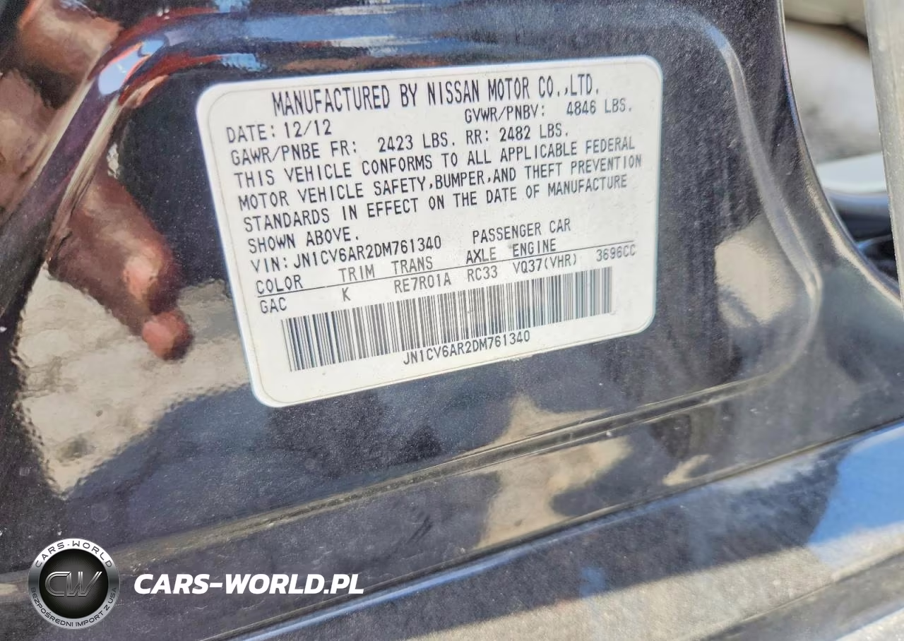 2013 Infiniti G37 Sedan X VIN:JN1CV6AR2DM761340 - 13