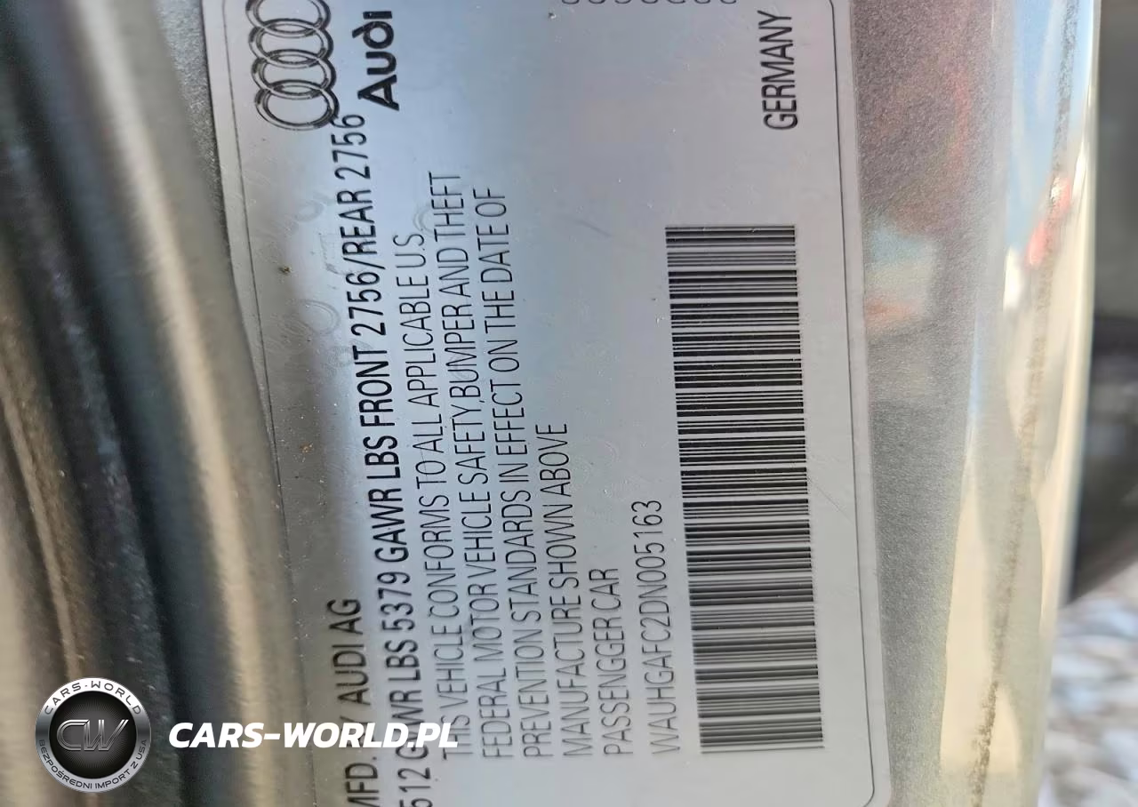 2013 Audi A6 Prestige VIN:WAUHGAFC2DN005163 - 12