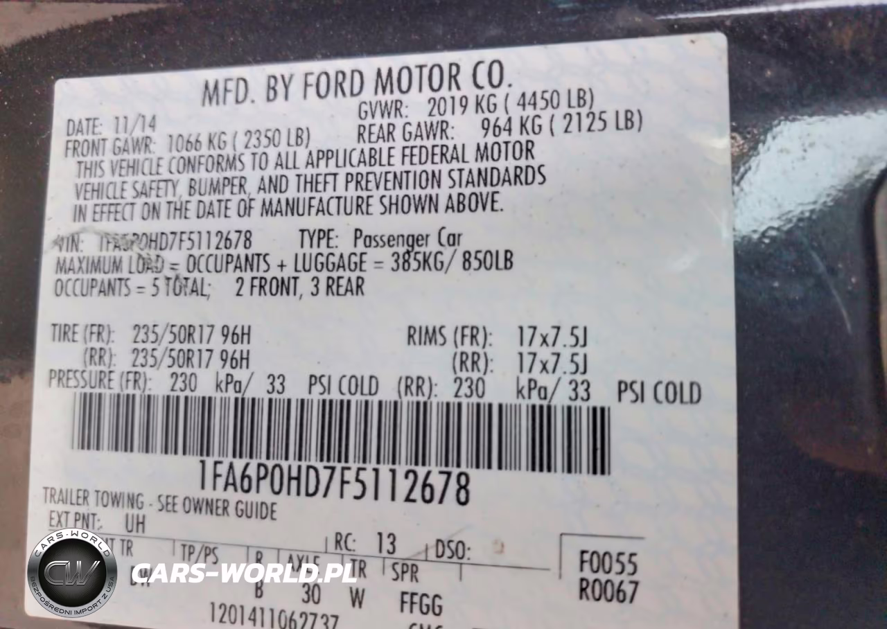 2015 Ford Fusion Se VIN:1FA6P0HD7F5112678 - 12