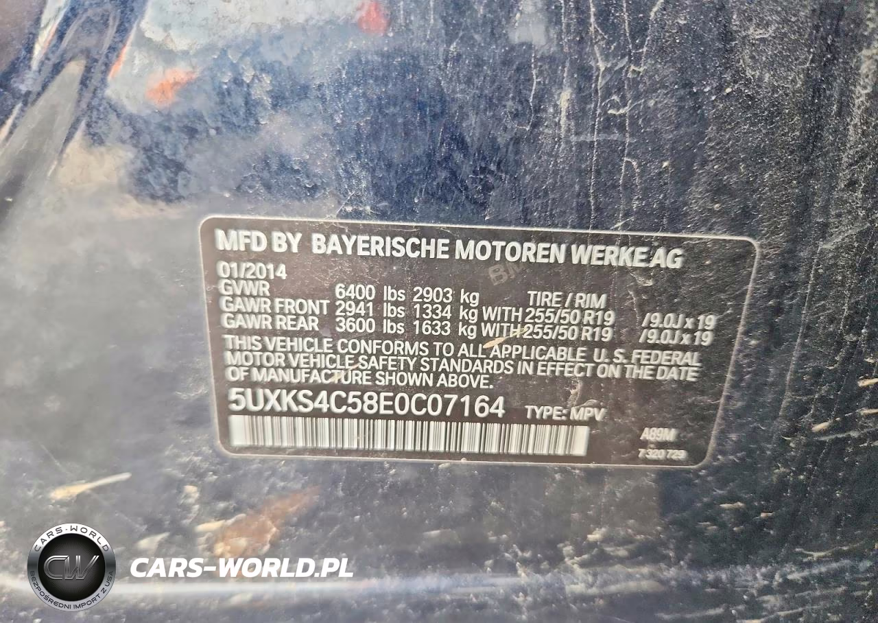 2014 BMW X5 xDrive35D VIN:5UXKS4C58E0C07164 - 12