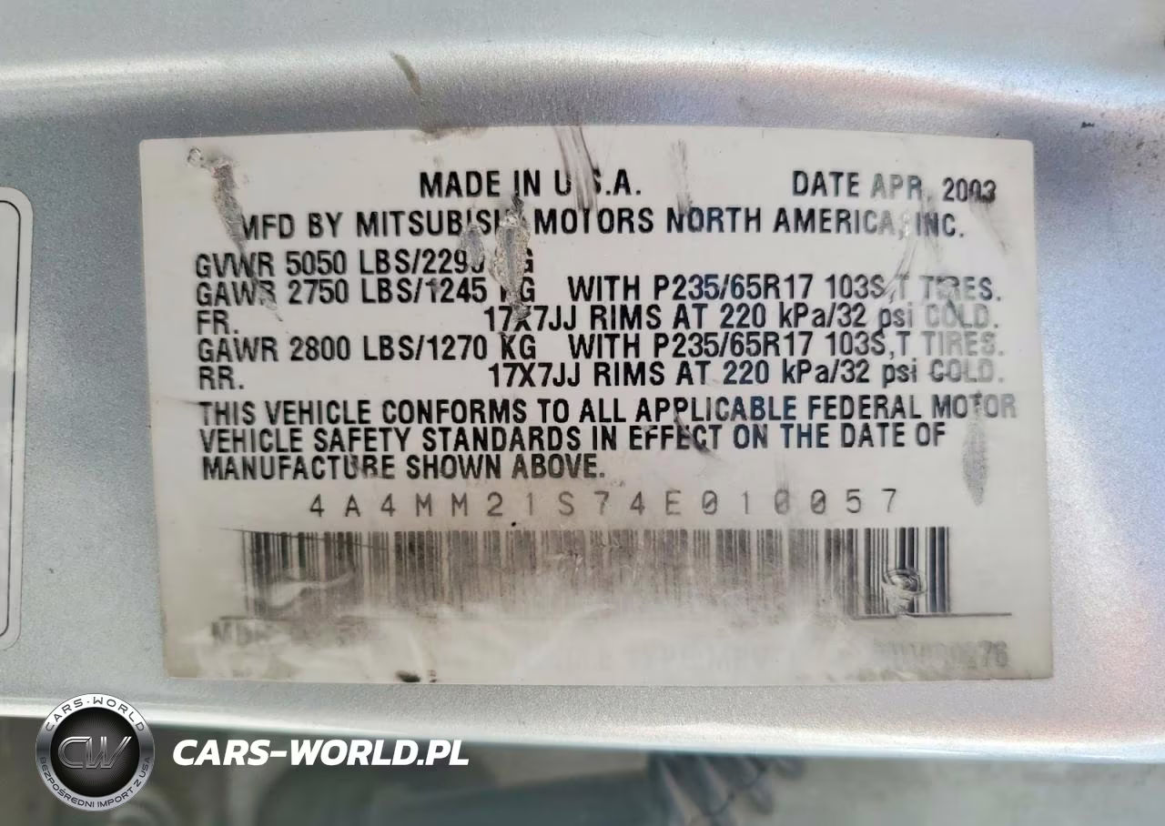 2004 Mitsubishi Endeavor Ls VIN:4A4MM21S74E010057 - 14