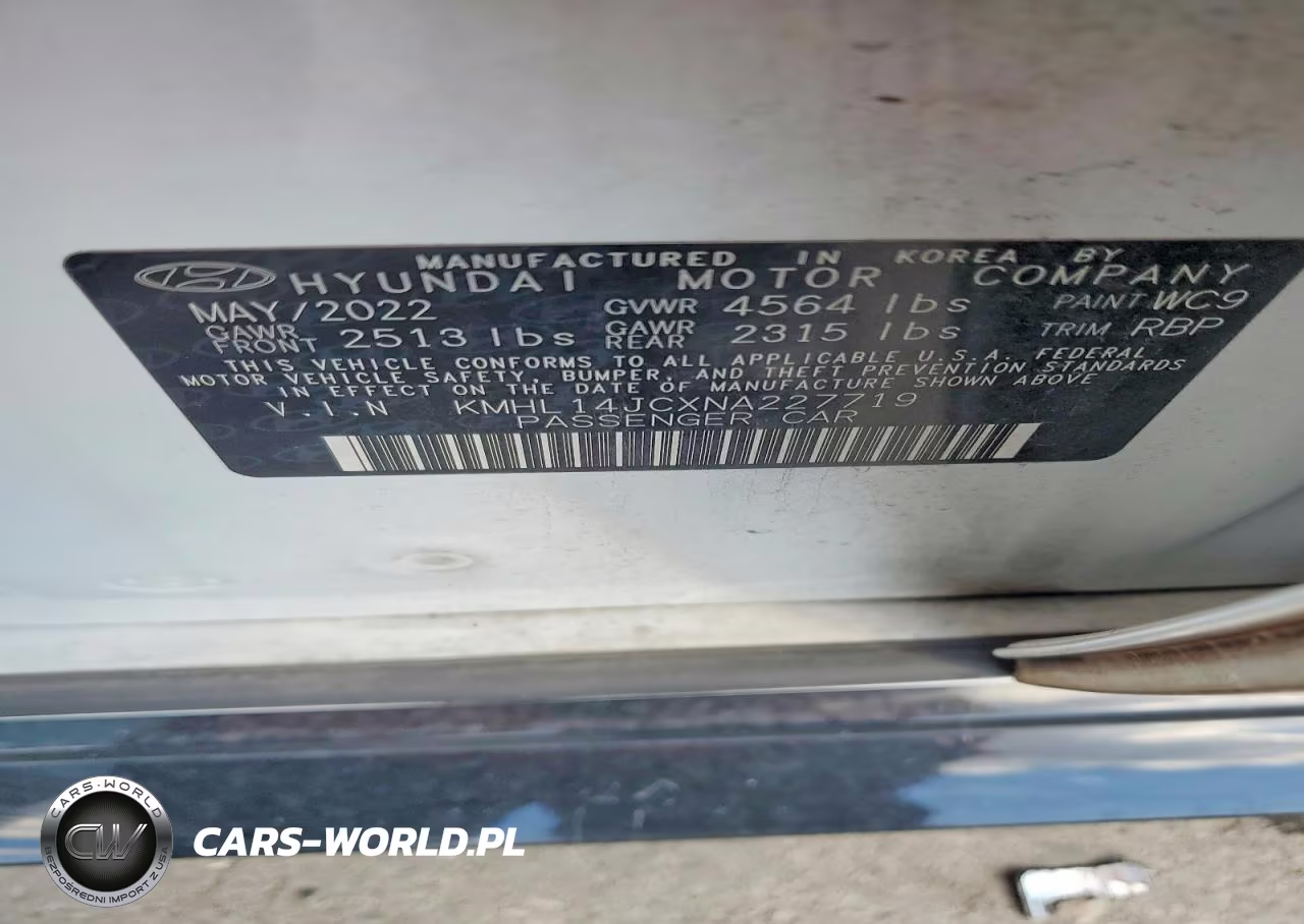 2022 Hyundai Sonata N Line VIN:KMHL14JCXNA227719 - 12