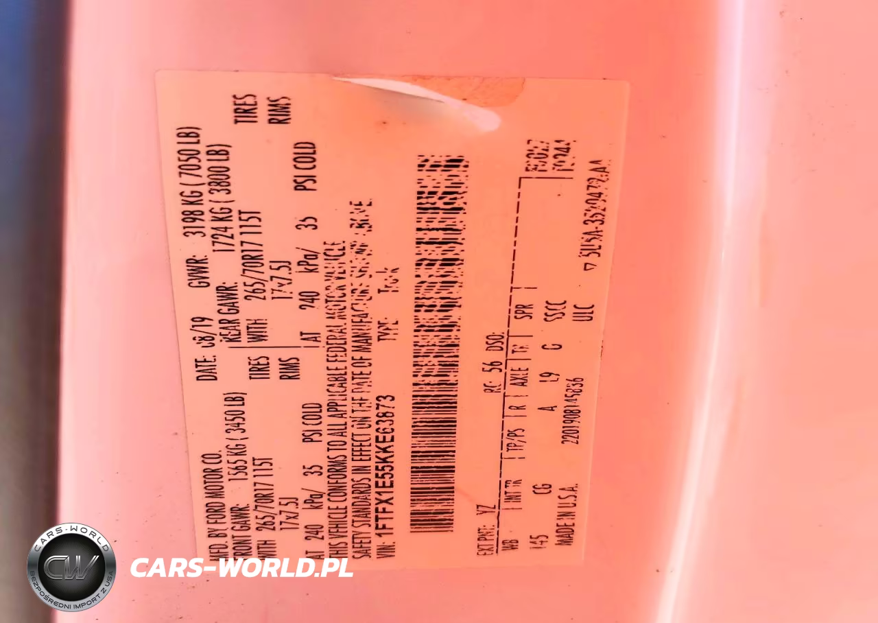 2019 Ford F150 Super Cab VIN:1FTFX1E55KKE63873 - 12