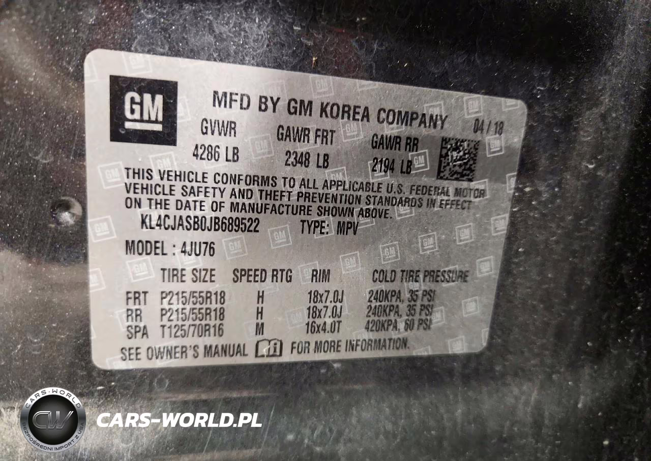 2018 Buick Encore VIN:KL4CJASB0JB689522 - 13