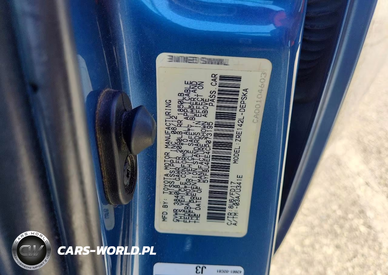 2012 Toyota Corolla S VIN:5YFBU4EE4CP073195 - 12