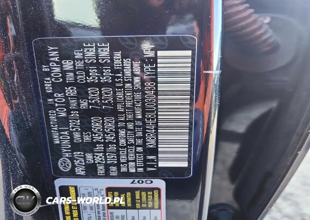 2020 Hyundai Palisade Sel VIN:KM8R44HE8LU030438 - 13