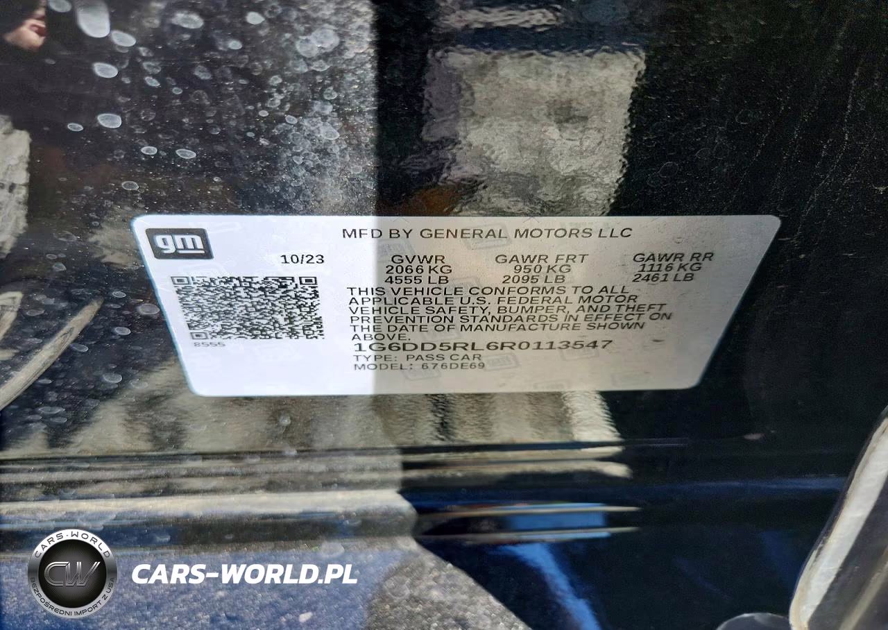 2024 Cadillac Ct4-V VIN:1G6DD5RL6R0113547 - 12