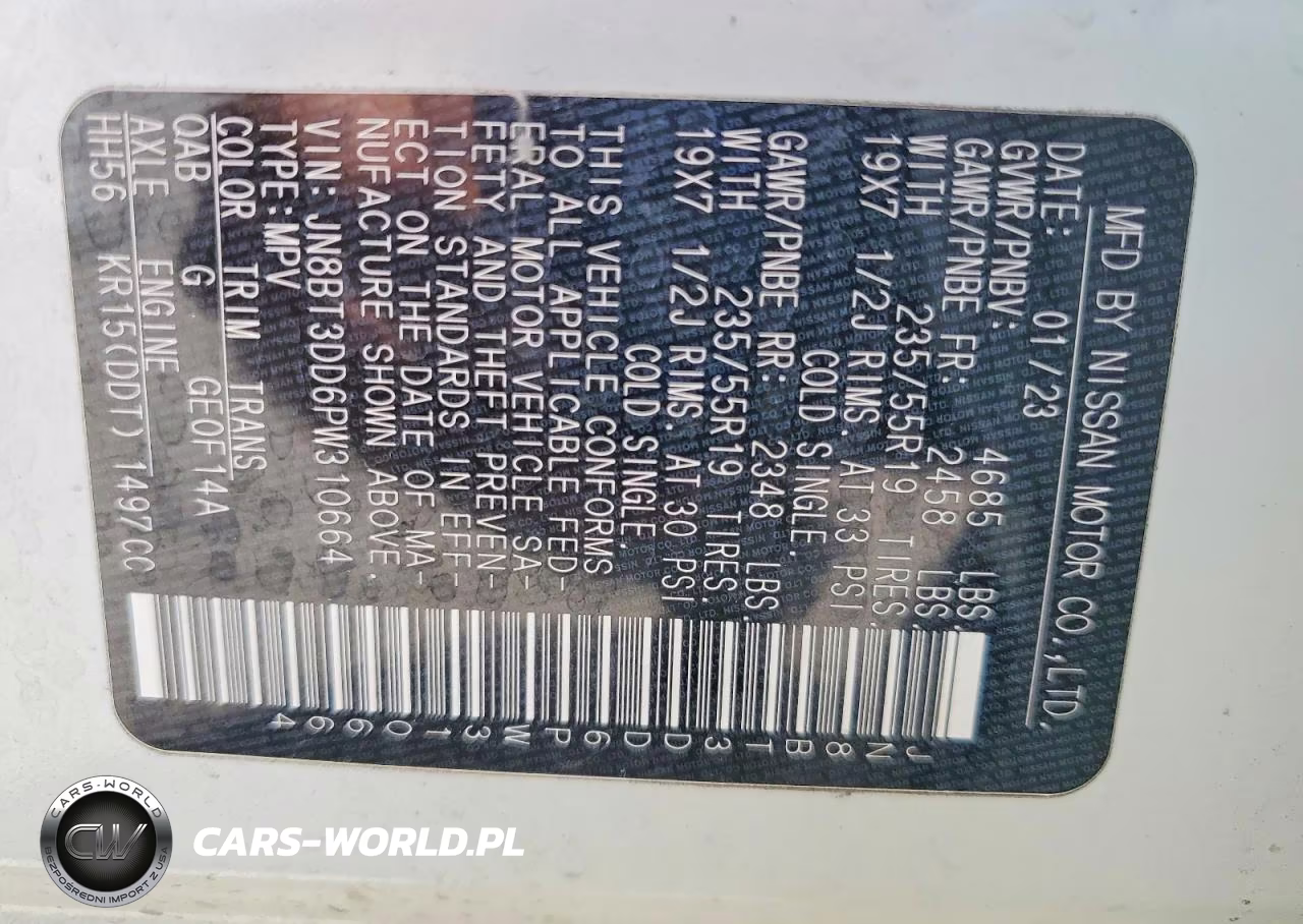2023 Nissan Rogue Platinum VIN:JN8BT3DD6PW310664 - 13