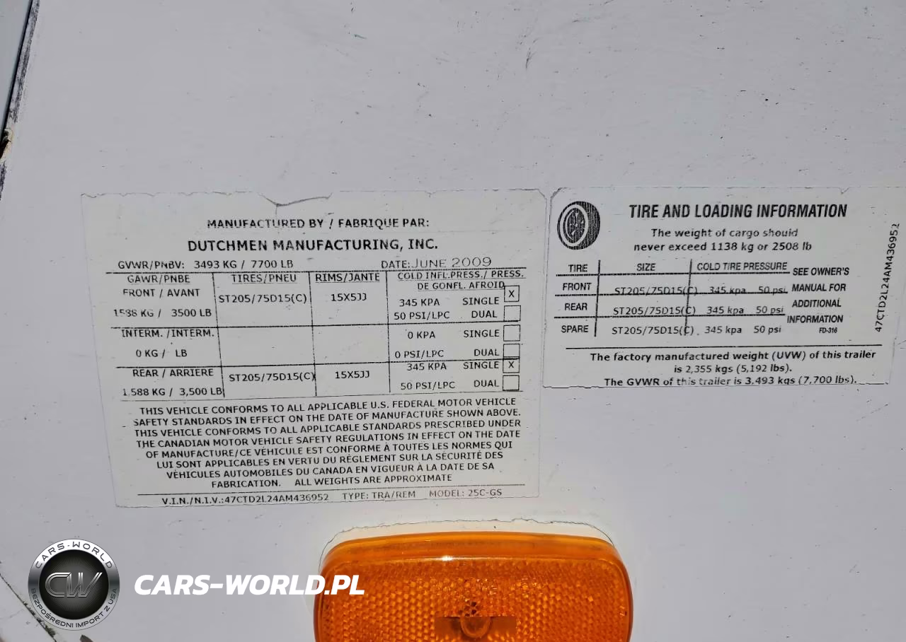 2010 Dutchmen Camper VIN:47CTD2L24AM436952 - 10