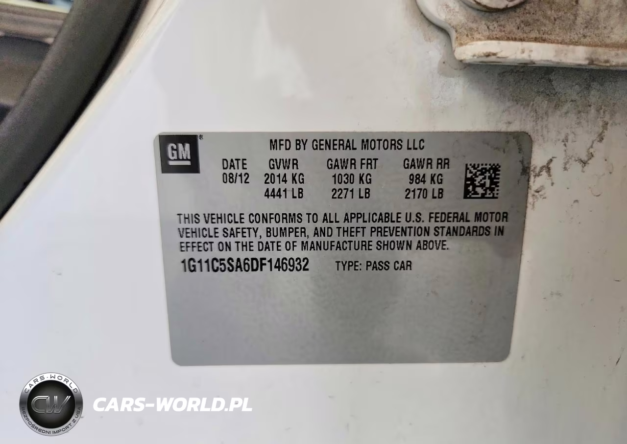 2013 Chevrolet Malibu 1Lt VIN:1G11C5SA6DF146932 - 12