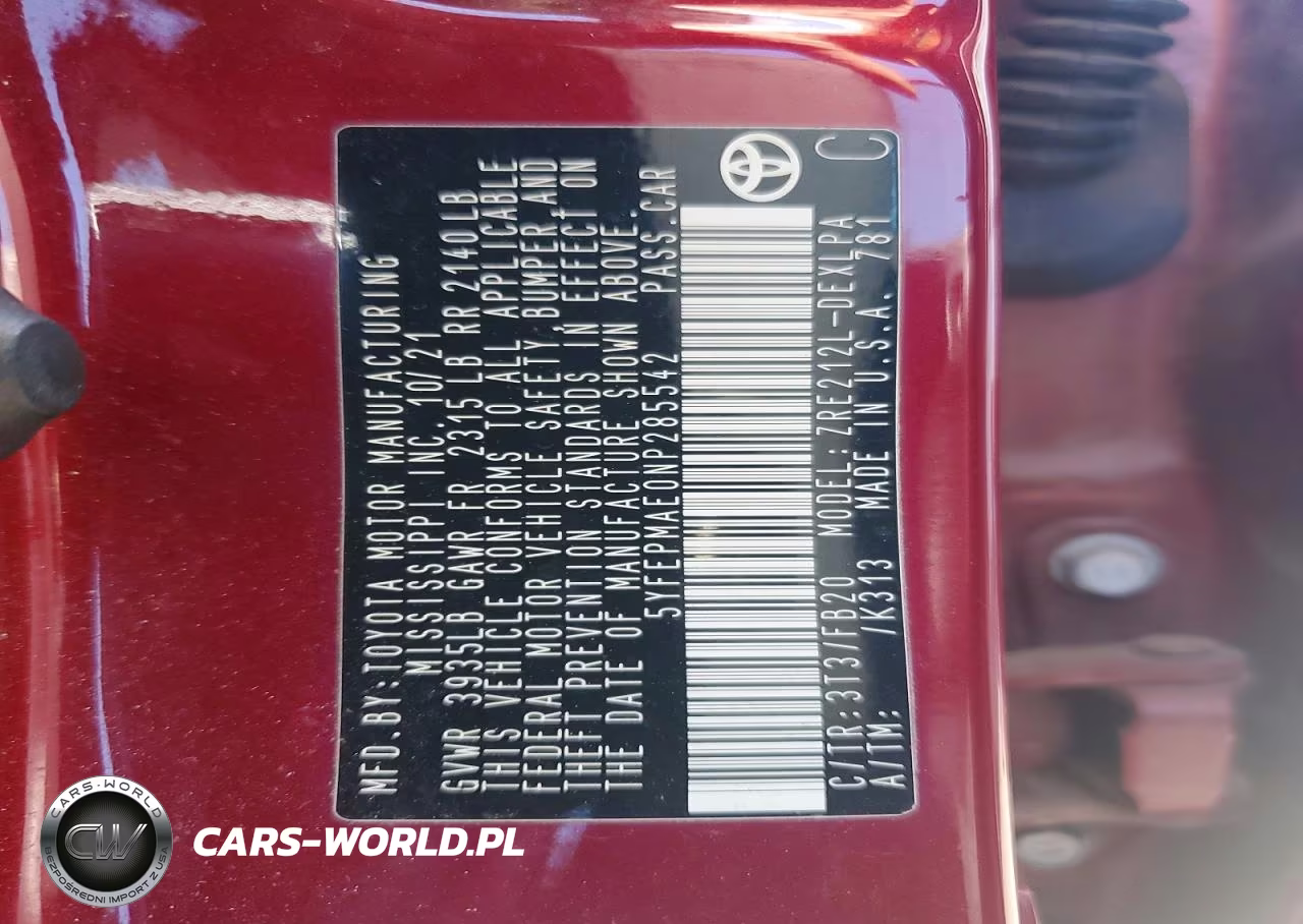 2022 Toyota Corolla Le VIN:5YFEPMAE0NP285542 - 13