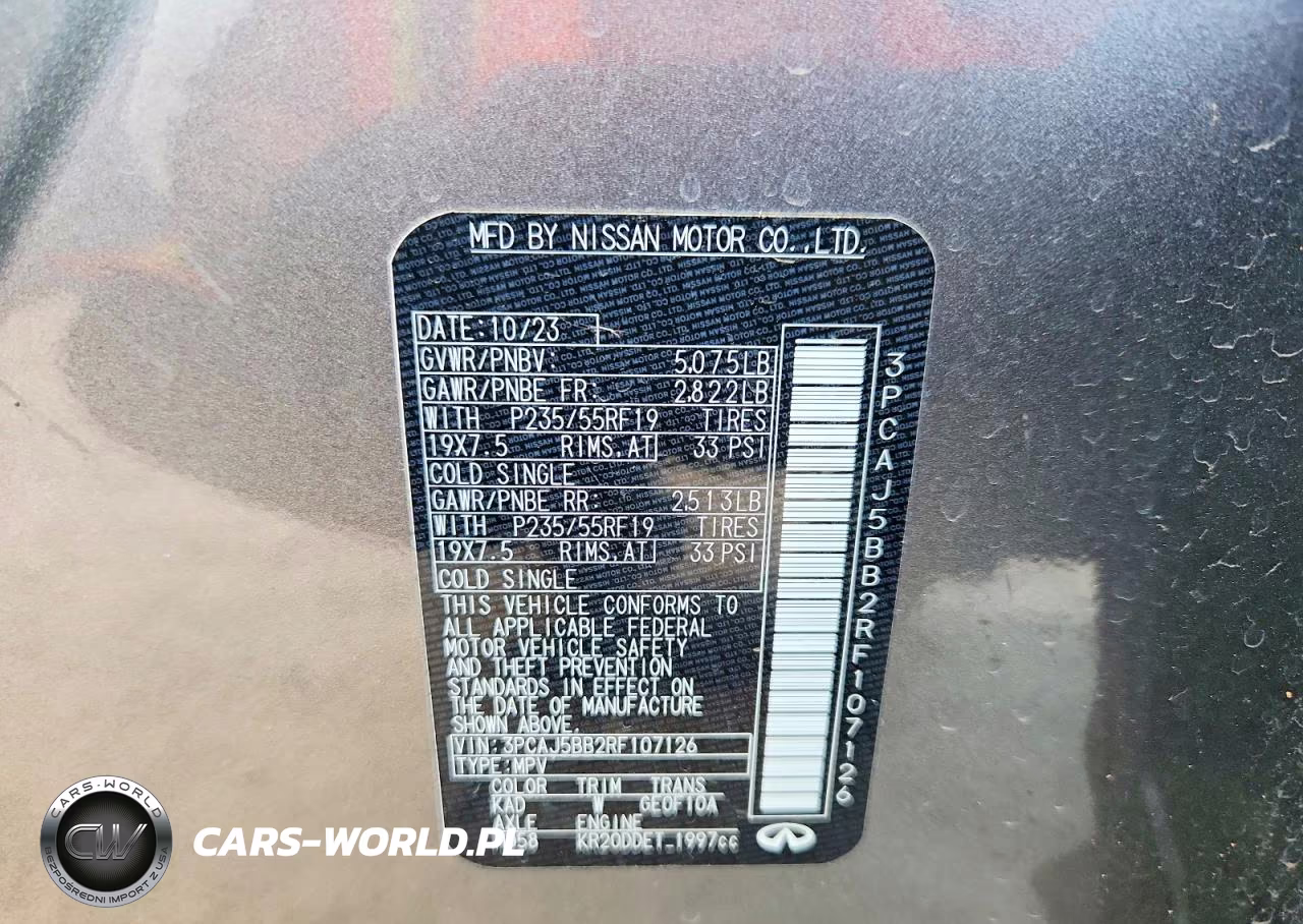 2024 Infiniti Qx50 Luxe VIN:3PCAJ5BB2RF107126 - 13