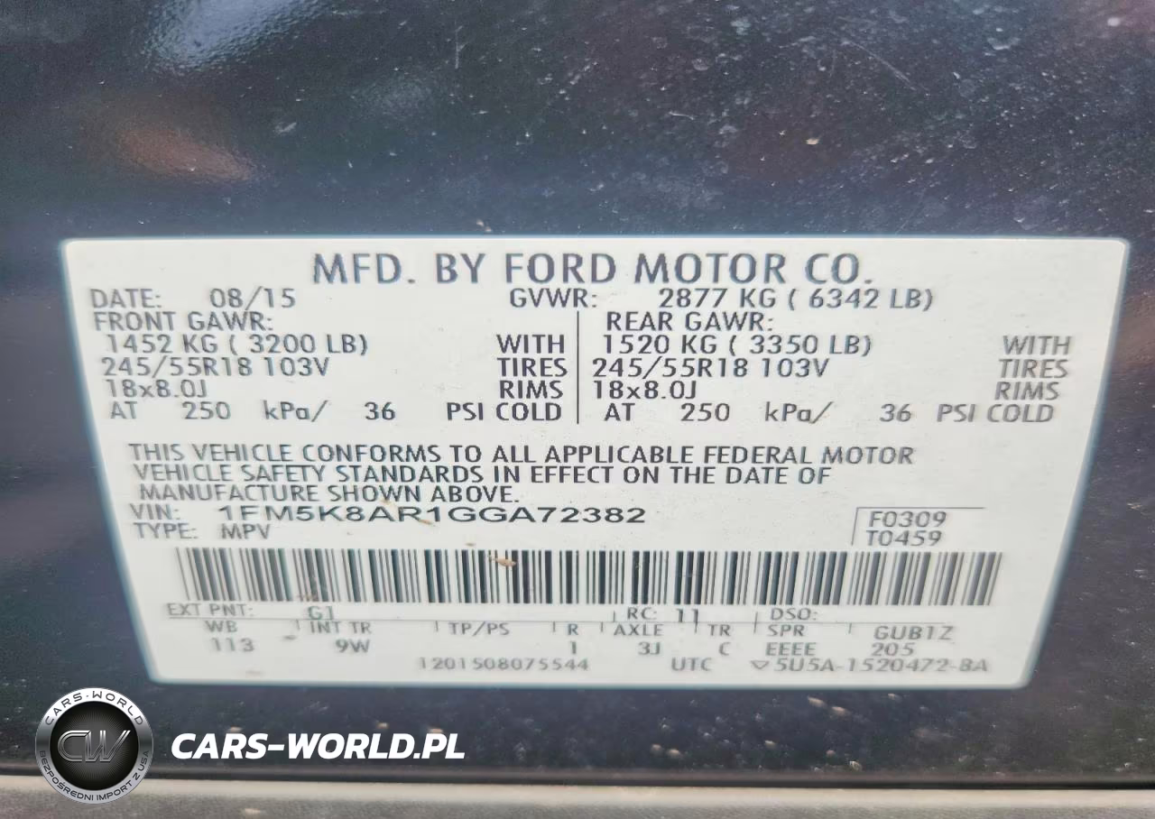 2016 Ford Explorer Police Interceptor VIN:1FM5K8AR1GGA72382 - 13