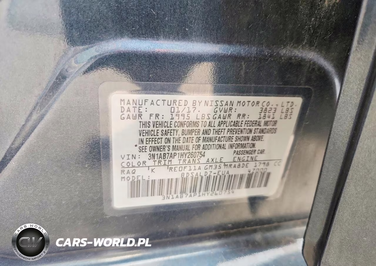 2017 Nissan Sentra Sv VIN:3N1AB7AP1HY260754 - 12